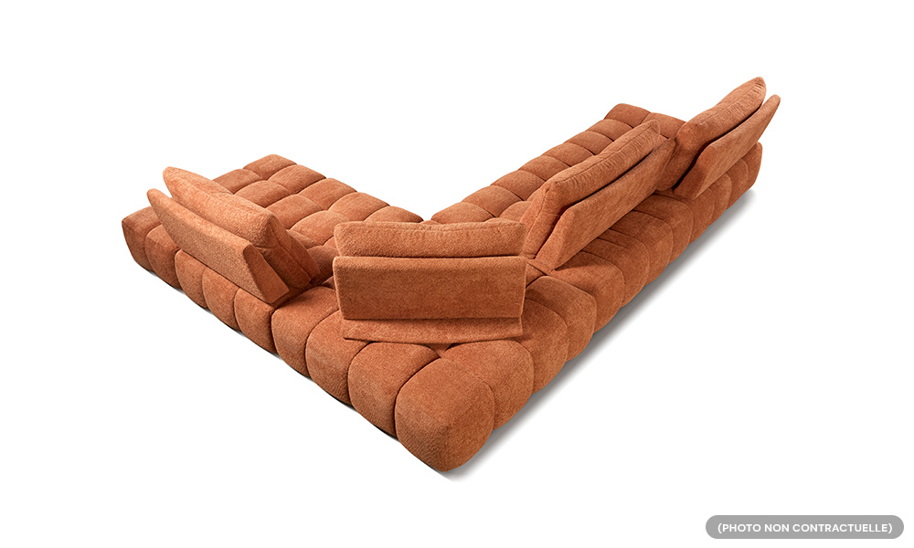 Canapé 3 places + chaise longue – Image 2