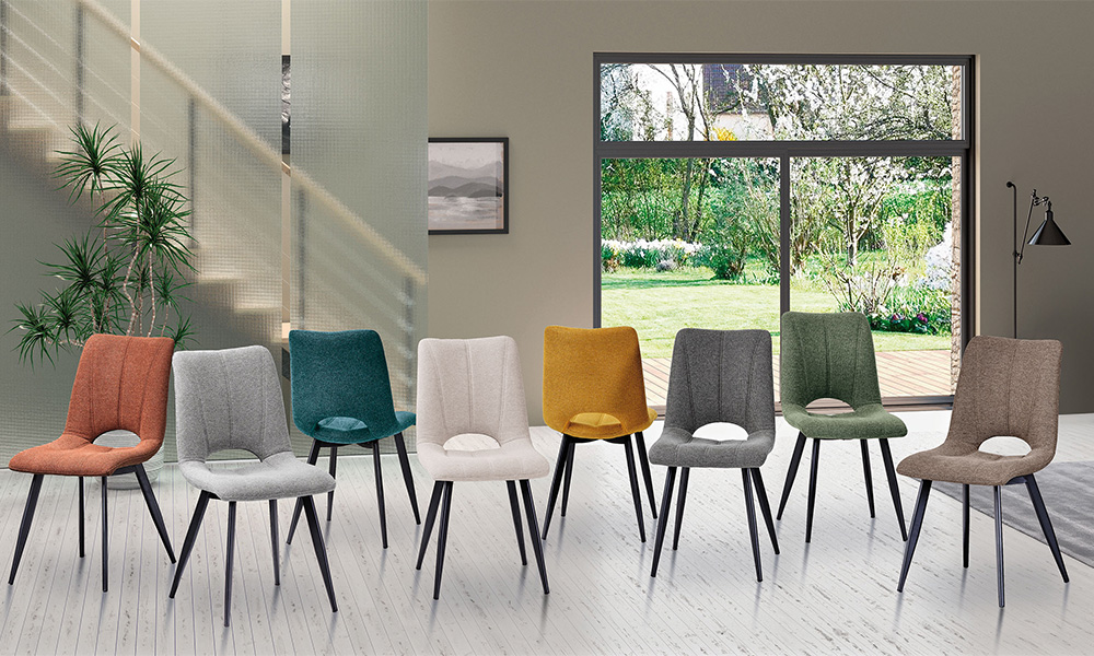 Chaise tissu