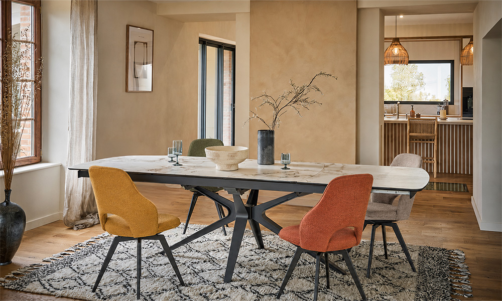Table de repas + 4 chaises – Image 2